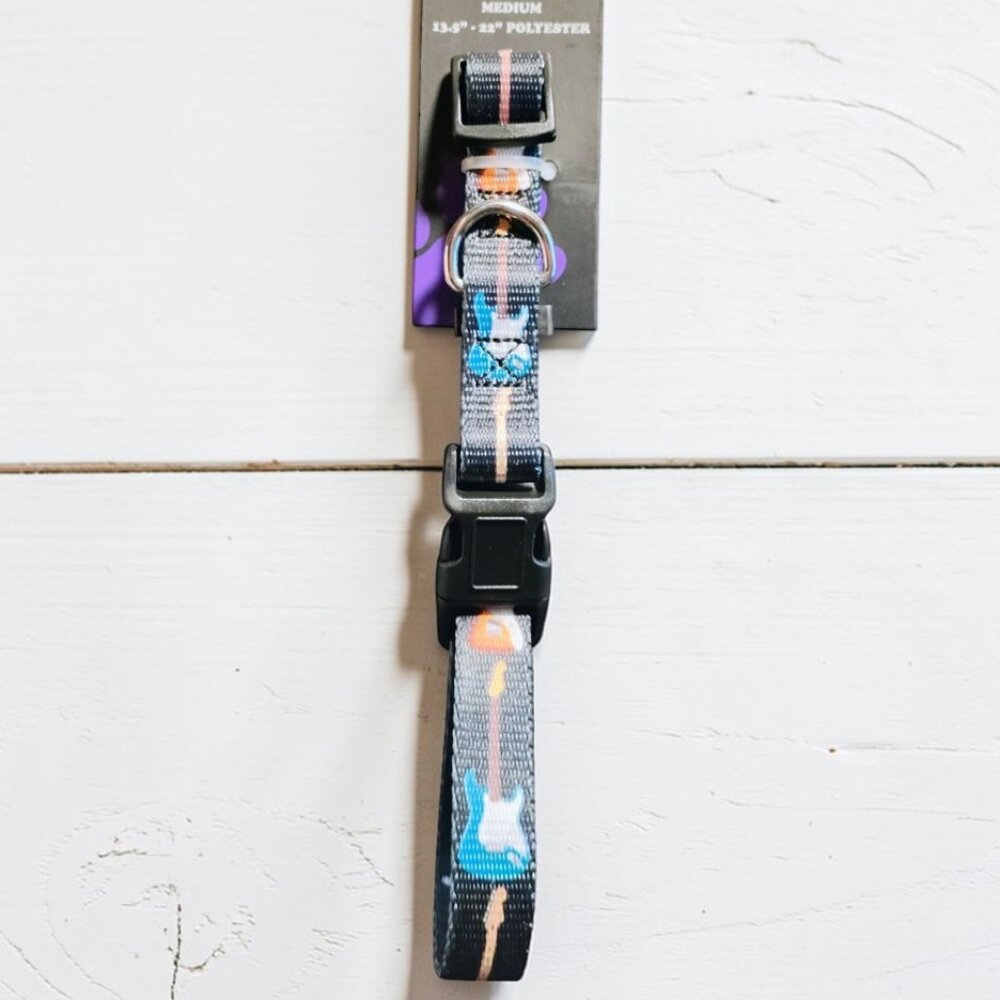 Medium Perri’s Pet Products Fender Guitars Polyester Dog Collar